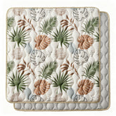 Bunnikins & Clover folded baby mat for travel-friendly storage and quick setup.