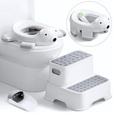 Bunwag 3-in-1 potty seat folded for compact storage, ideal for home or travel