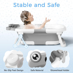 Bunwag Baby Bathtub soft cushion supports head and neck for newborn baths