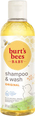 Burt's Bees Baby Bee Shampoo bottle with fresh scent for gentle bath cleansing.