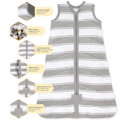 Burt's Bees Baby Beekeeper 1.5 TOG provides cozy warmth for chilly evenings.