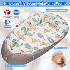 BUTOA Baby Lounger double-sided design with switchable patterns