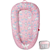 BUTOA Baby Lounger close-up of soft breathable cotton for baby's comfort.