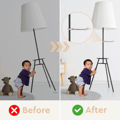 BUTOOTI Tumblenot two-pack anchors provide durable, reusable safety for lamps.