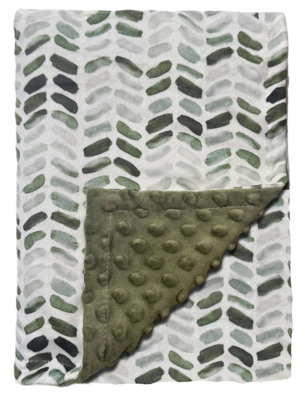 BUTTZO baby blanket double-layer minky texture offers plush softness for cozy cuddles