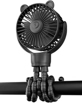 Buywoo portable stroller fan clip-on cools on the go for babies