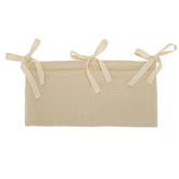 BxuanW baby bedside hanging storage bag with two pockets for quick diaper access