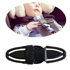 BxuanW chest harness clip front view shows secure car-seat buckle for safer rides.