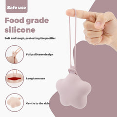 BXUYAOXMC portable pacifier case with lanyard β easy carry for on-the-go parents.