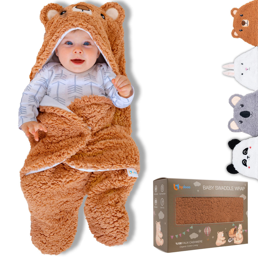 BYDOOO BD Baby Swaddle Bear packaged box showcases premium gift-ready presentation for new parents