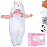 BYDOOO BD swaddle blanket ultra-soft faux cashmere texture offers gentle comfort for delicate newborn skin.