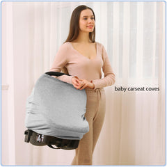 ByeBye Calorie breastfeeding cover breathable knit grey for privacy and comfort.