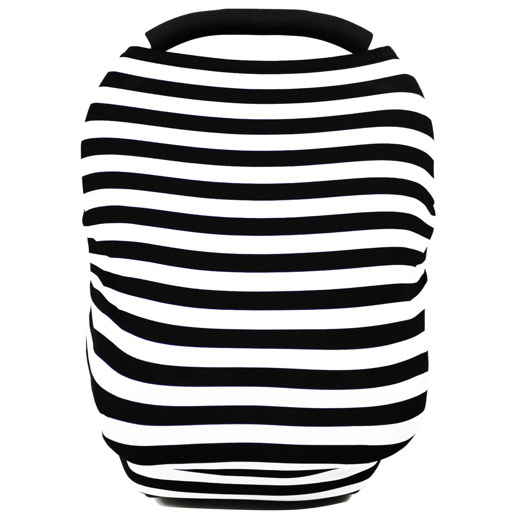 ByeBye Calorie carseat cover high-stretchy provides quick, private shade for baby on car rides.