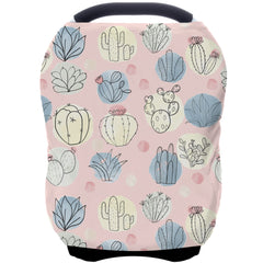 ByeBye Calorie car-seat cover in cactus offering privacy and sun protection.