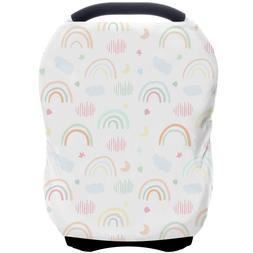 ByeBye Calorie car seat cover rainbow canopy for privacy and sun protection