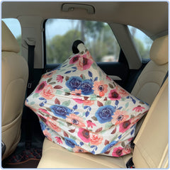 ByeBye Calorie full-coverage canopy shields baby from sun, heat, and wind.