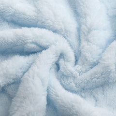 BYKOSY swaddle blanket multiuse blue folded for travel or playtime