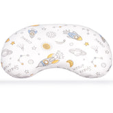 BYRIVER Spaceship toddler pillow front view with ergonomic neck support for kids.