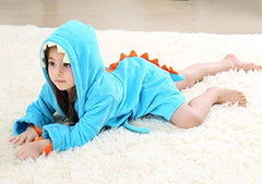 C-YOUNG toddler cotton robe offers soft texture for gentle drying.