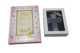 CA & KG guardian angel crib cross wall art with pink print for a nursery focal point