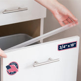 Cabinet Hero Slimline Edge Protector outside view shows a protected drawer edge.