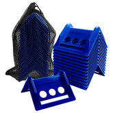 Cabtherlyn 24-pack flatbed edge protectors with blue case guard cargo during transport