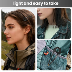 CACHIL hair clip in pocket demonstrates discreet access and utility.