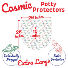 Cadily Astronaut seat cover is individually wrapped for easy on-the-go hygiene.