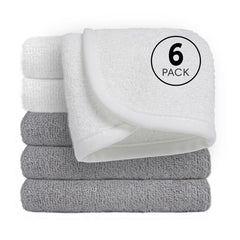 Cagreex bamboo-soft baby washcloth close-up showing ultra-soft texture for delicate skin during bath.