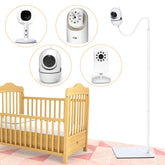 CaGuan baby monitor floor stand base side view highlights sturdy stability for nursery safety.