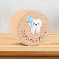 Caiumai Tooth Fairy Box lid closeup reveals secure storage for teeth.