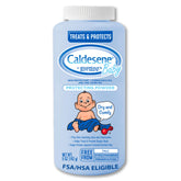 Caldesene dry-comfy baby powder 5oz bottle showing moisture barrier.