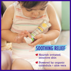 California Baby Calendula Cream unscented aloe vera component suggests gentle hydration for sensitive skin