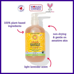 California Baby Calendula shampoo-wash 2-pack display highlights value and consistency