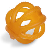 Calmies teether natural rubber closeup shows safe material for soothing teething gums.