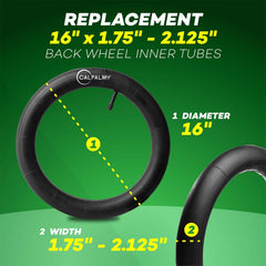 CALPALMY 2-pack inner tubes on shelf demonstrates easy replacement for common strollers.