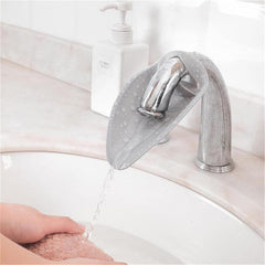 Calsgkspray faucet extender helps kids reach the sink for easier hand washing.