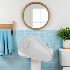 Calsgkspray faucet extender installs quickly on a standard bathroom faucet with no tools.