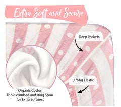 Cambria Baby GOTS-certified organic cotton signals high standards for safe, sustainable materials.