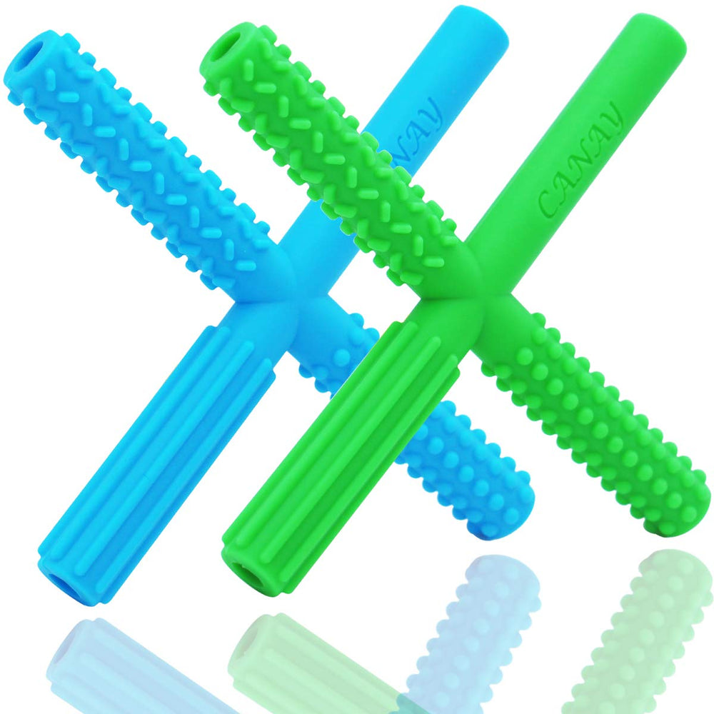 CANAY X Hollow Chew Tubes pack โ two-pack sensory chews for calm focus and sensory play