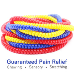 CANAY XT necklace in action, demonstrating tactile chewing during use.