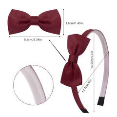 Candygirl bows headbands with memory elastic base providing secure fit without slipping
