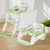 CandyHome Potty Training Seat green foldable ladder for growing toddlers