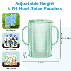 CandyHome pouch holder no squeeze easy to clean after meals, dishwasher safe.