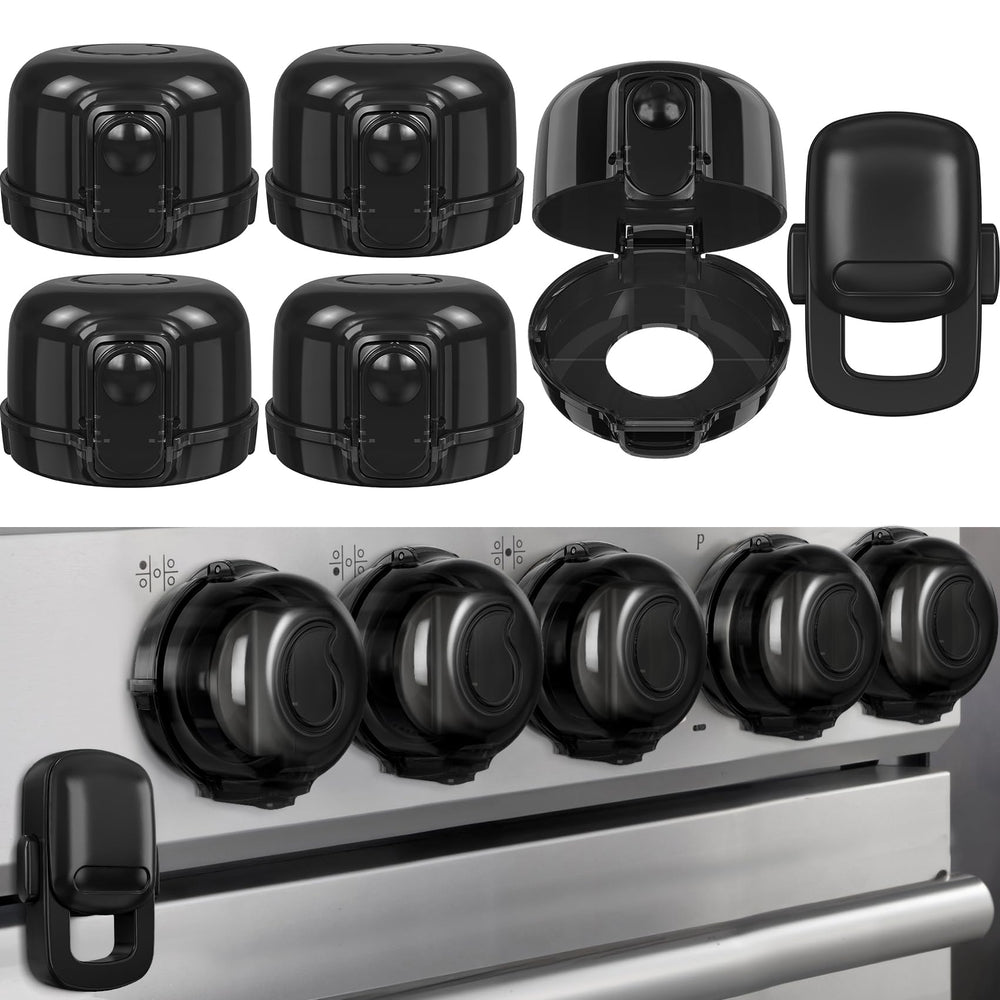CandyHome stove knob covers 5+1 pack front view for child safety