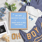 Canlierr letter board 10x10 for DIY pregnancy reveal messages