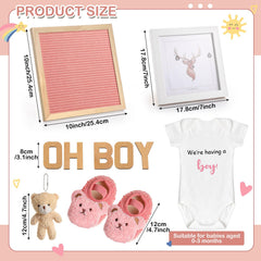 Canlierr pregnancy announcement set photo frame displaying ultrasound memory