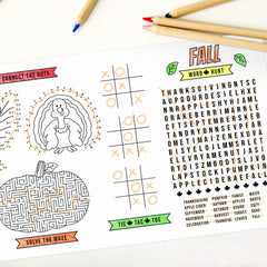 Canopy Street happy fall pumpkin design highlighting autumn decor and coloring activity