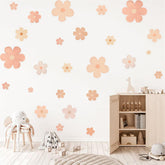 CANTLY daisy wall decals collection shows colorful blooms for a cheerful nursery decor.