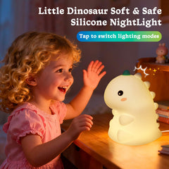 Canvage Dinosaur Night Light in kids room setup β creates cozy bedtime ambiance.